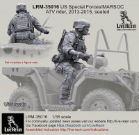 LiveResin LRM35016 US Special Forces/MARSOC ATV rider 2013-2015 , seated 1/35