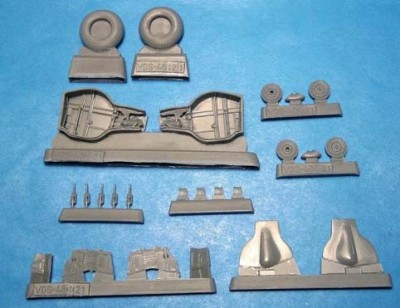 Vector VDS48-121 МиГ-3 ниши и колеса (Trump) 1/48
