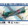 Aoshima 65709 Истребитель Ki-100-I TYPE 5 MODEL 1 OTSU c фигуркой пилота 1/72