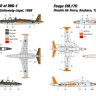 Miniwing Plastic MINI350 Fouga CM.170 MAGISTER 2 kits, Austria, German Navy and Finland decals versions, BOXED 1/144