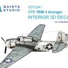 Quinta studio QD72241 TBM-3 Avenger (HobbyBoss) 1/72