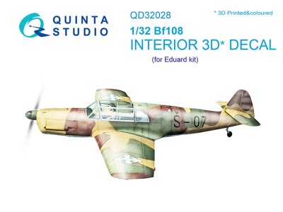 Quinta studio QD32028 Bf 108 (для модели Eduard) 1/32