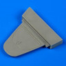 QuickBoost QB48632 Bf109G cockpit rear bulk head-closed 1/48