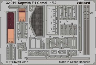 Eduard 32911 Sopwith F.1 Camel 1/32
