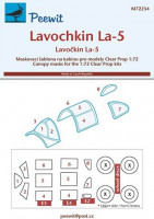 Peewit M72234 1/72 Canopy mask Lavochkin La-5 (CL.PROP)