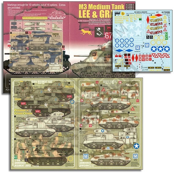 Echelon FD ALT352006 M3 Lees & Grants (Burma & North Africa) 1/35