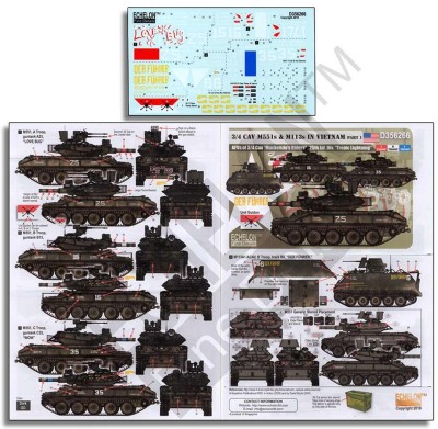 Echelon FD D356266 3/4 CAV M551 Sheridans &amp; APC M113s in Vietnam (Part 1) 1/35