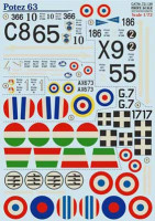 Print Scale 72-138 Potez 63 Wet decal 1/72