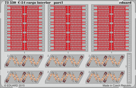 Eduard 73530 C-54 cargo interior 1/72