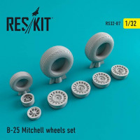 Reskit RS32-0087 B-25 Mitchell wheels set 1/32