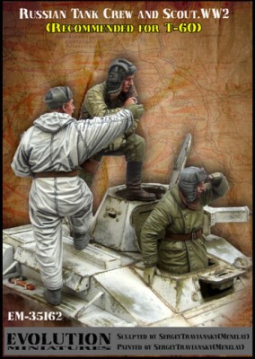 Evolution Miniatures 35162 Танкисты Красной Армии и разведчик 1/35