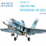 Quinta studio QD32110 F/A-18A (Academy) 3D Декаль интерьера кабины 1/32