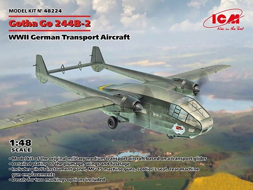 ICM 48224 Gotha Go 244B-2, German WWII Transp. Aircraft 1/48