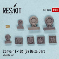 Reskit RS48-0075 Convair F-106(B) Delta Dart wheels set (TRUM) 1/48