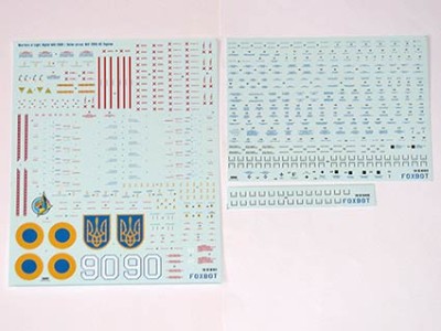 Foxbot Decals FBOT32014A Mikoyan MiG-29UB, Ukranian Air Forces, digital camouflage (decals with masks) Trumpeter, Revell kits 1/32