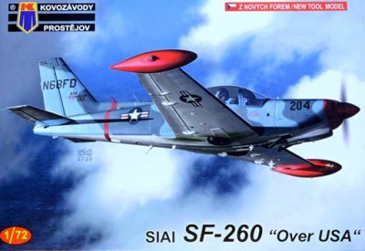 Kovozavody Prostejov 72209 SIAI SF-260 'Over USA' (4x camo) 1/72