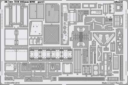 Eduard 36123 T19 105mm HMC Dragon