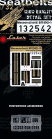 HGW 132542 Seatbelts Messerschmitt Bf 109G-10 (Orlon) 1/32