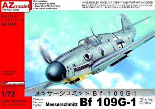 AZ Model 74065 Messerschmitt Bf 109G-1 The First Gustav 1/72