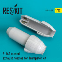 Reskit RSU32-0054 F-14A closed exhaust nozzles for Trumpeter Kit Trumpeter 1/32