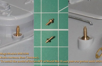 Magic Models MM3598 Антенный ввод (изолятор), советская БТТ 1941-54 гг.