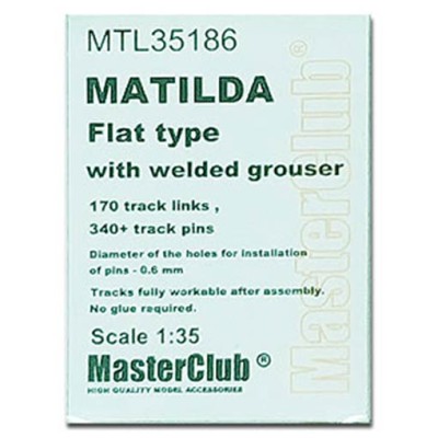 Master Club MTL-35186 Tracks for Matilda Flat type with welded grouser 1/35