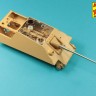 Aber 35L295 8,8cm Two part PaK-43/3 L/71 barrel for Jagdpanther Ausf.G1 late Jagdpanther Ausf.G2 (designed to be used with Rye Field Model kits) 1/35