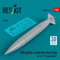Reskit U48425 600 gallon centerline fuel tank A-10 (1 pc.) 1/48