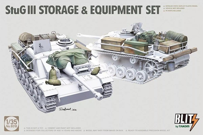 Takom 8018 Набор дополнений для Немецкой САУ StuG III 1/35