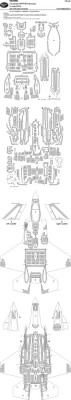 New Ware NWA-M1039 Mask F-35A Lightning II RAM PANELS (TAM) 1/48