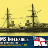 Combrig 70074 HMS Inflexible Battleship, 1881 1/700