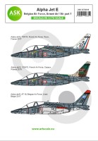 Art Scale 200-D72018 Alpha Jet E Belgian AF, Armee de l'Air part 1 1/72 Alpha Jet E Belgian Air Force, Armee de l'Air 1/72