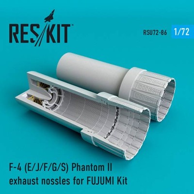 Reskit RSU72-0086 F-4 Phantom II (E/J/F/G/S) exhaust (FUJI) 1/72