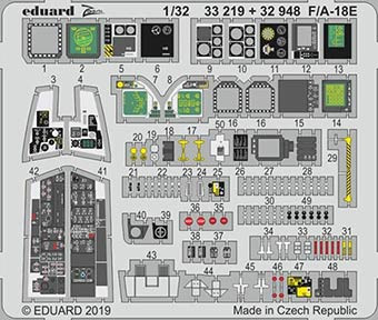 Eduard 32948 SET F/A-18E interior (REV)