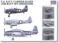 Hasegawa 72147 U.S. Navy Aircraft Carrier Carrier-Based Aircraft Set 1/350
