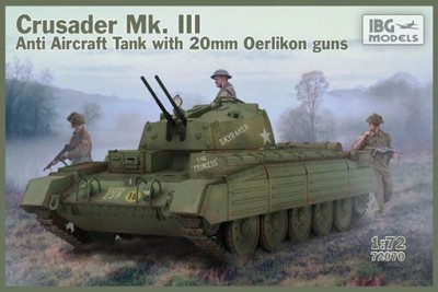 IBG Models 72070 Crusader Mk.III AA Tank w/ 20mm Oerlikon guns 1/72