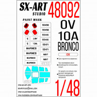 SX Art 48092 OV-10A Bronco (ICM) Окрасочная маска 1/48