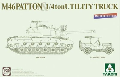 Takom 2117X M46 Паттон + Виллис 1/35