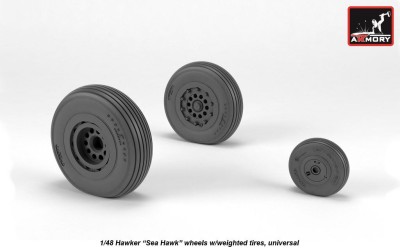 Armory ARAW48415 Hawker Sea Hawk wheels with weighted tires/tyres 1/48