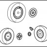 CMK 4076 MiG-21 PF/ MF/ bis - wheel set for ACA 1/48