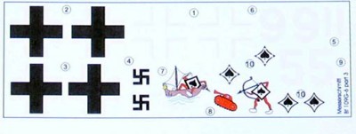 Lf Model C72223 Decals Messerschmitt Bf 109G-6 Comiso Pt.3 1/72