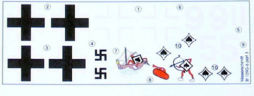 Lf Model C72223 Decals Messerschmitt Bf 109G-6 Comiso Pt.3 1/72