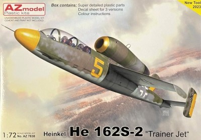 Az Model 78038 Heinkel He 162S-2 'Trainer Jet' (3x camo) 1/72