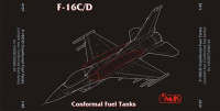 CMK 4187 F-16C Fast Pack – armament set for HAS 1/48