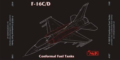 CMK 4187 F-16C Fast Pack – armament set for HAS 1/48