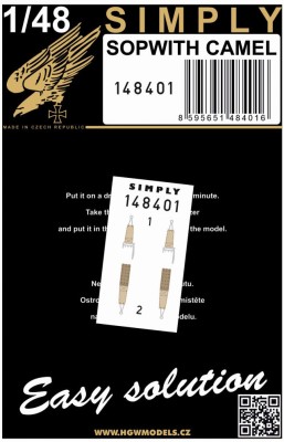 HGW 148401 Seatbelts Sopwith Camel (SIMPLY) 1/48