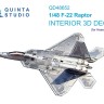 Quinta studio QD48652 F-22 Raptor (Hasegawa) 1/48