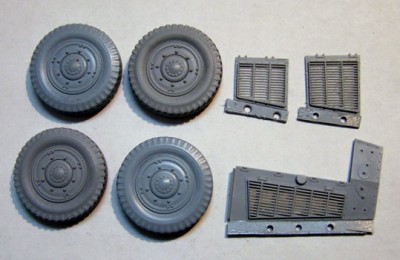 A-resin 35005 Panhard 178: колеса и решетки 1/35