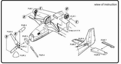 CMK 7065 P-51D - exterior set for TAM 1/72