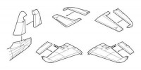 CMK 7169 Westland Wyvern S.4 Control surfaces for Trum 1/72